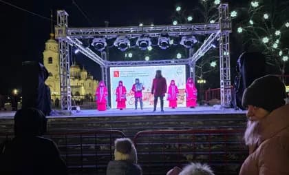 На Соборной площади состоялось уличное представление