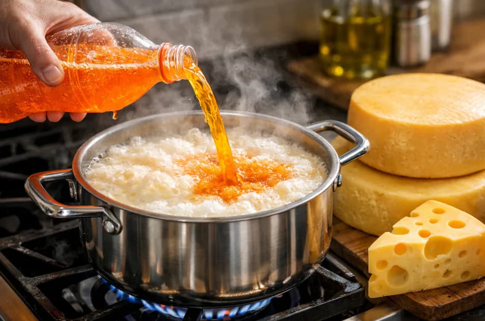 Домашний сыр из молока и лимонада: рецепт за 10 минут с нежным вкусом