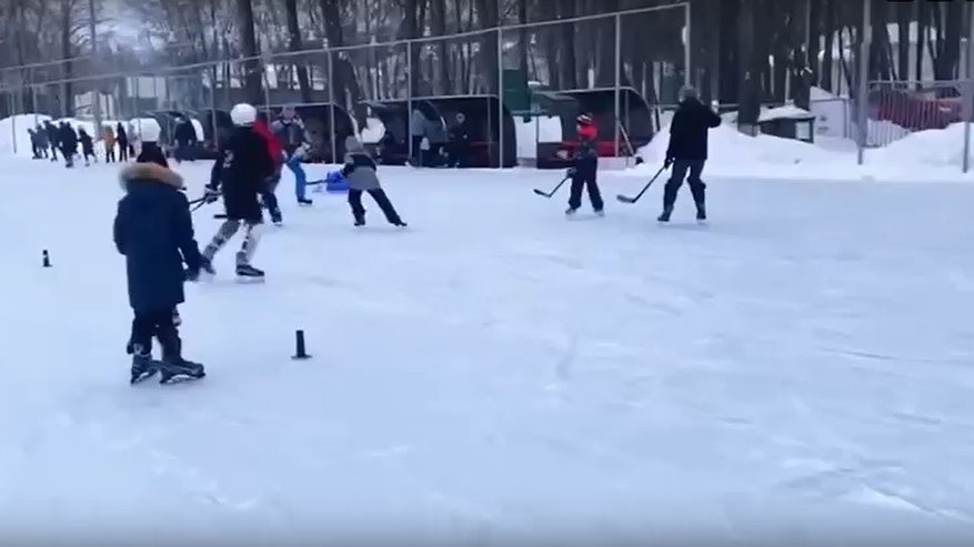 Главная картинка новости: В Центральном парке Владимира открылся каток