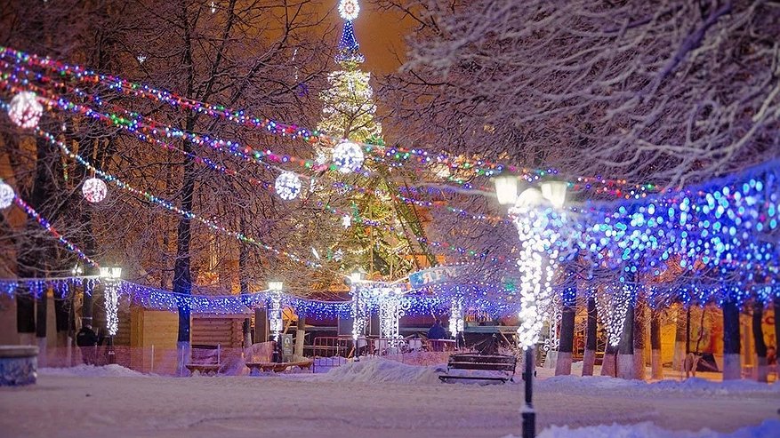Этот Новый год владимирцы могут встретить в парках города и на Соборной площади