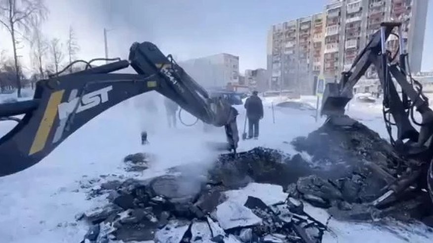 Главная картинка новости: В Кольчугино из-за аварии на теплосетях замерзают дома, детсады, школы и центральная больница