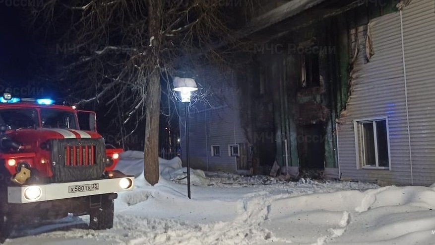 Главная картинка новости: В Киржаче вспыхнул гостевой дом