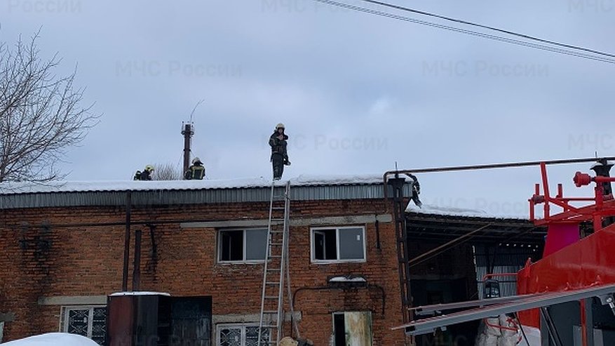 Главная картинка новости: В Кольчугино из горящего производственного здания эвакуировали 2 человек