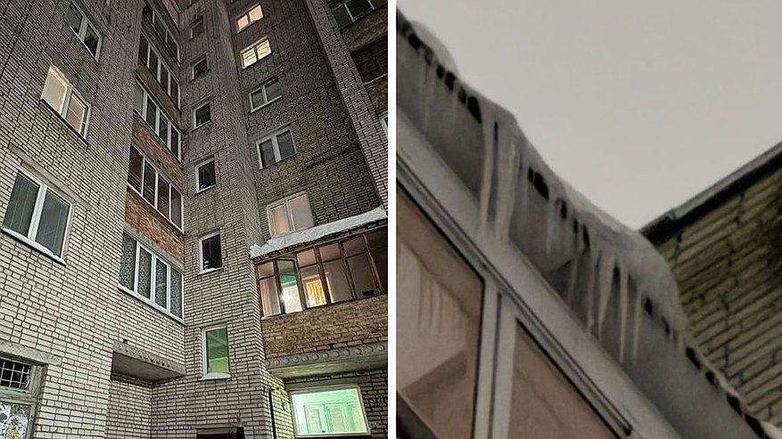 Главная картинка новости: С крыши дома во Владимире на женщину рухнула снежно-ледяная масса: прокуратура организовала проверку