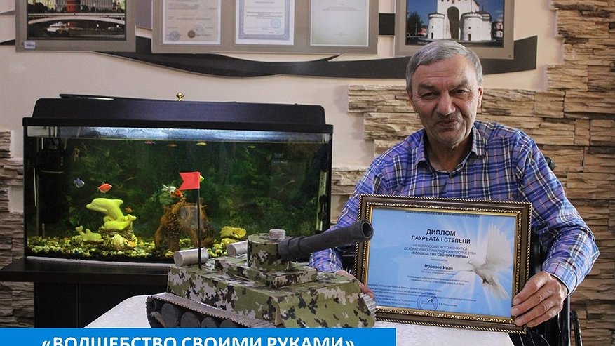 Главная картинка новости: Пенсионер из Мурома смастерил танк и победил во Всероссийском конкурсе