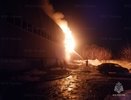 Во Владимире 30 пожарных тушили горящий гаражный бокс