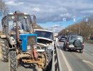 Во Владимире трактор врезался в автовоз