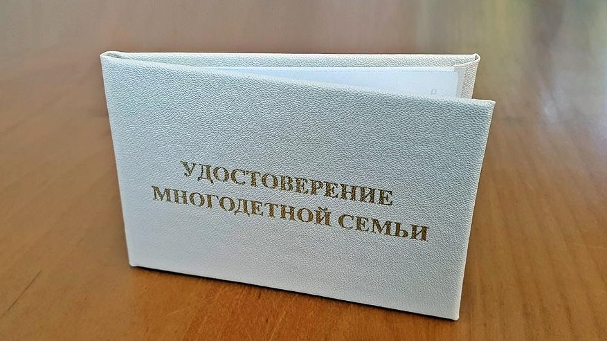 Главная картинка новости: Многодетные семьи региона получат удостоверения единого федерального образца