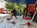 В Камешково ликвидировали учебный пожар в торговом центре