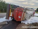 По дороге на Муром из перевернувшегося бензовоза растеклось топливо