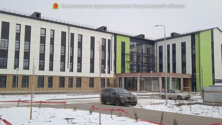 Главная картинка новости: В Собинке завершают строительство поликлиники за 600 миллионов рублей
