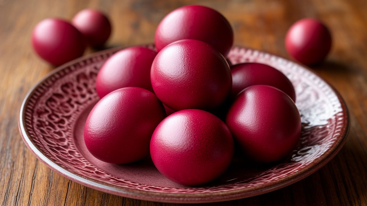Главная картинка новости: Свекла и луковая шелуха в полном пролете: красим пасхальные яйца по-новому — скорлупки будут ярче гранатовых зерен