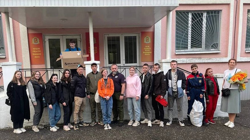 Главная картинка новости: Студенты-спасатели отправились на подмогу в Киржачский район