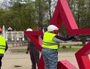 Праздничные арт-объекты ко Дню Победы устанавливают во Владимире
