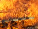 В Муроме из-за падения БПЛА загорелся склад площадью 720 квадратных метра