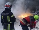Во Владимире в ДТП с тремя автомобилями погиб водитель загоревшегося грузовика