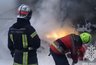 Миниатюра новости: Во Владимире в ДТП с тремя автомобилями погиб водитель загоревшегося грузовика