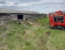 В Александровском районе сгорел большой сарай с сеном