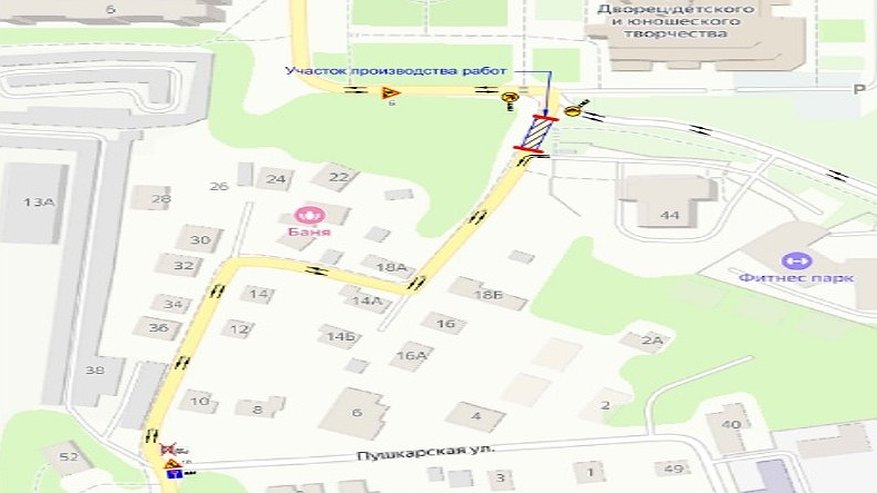 Главная картинка новости: Во Владимире перекроют участок дороги рядом с Дворцом детского творчества