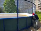 Во Владимире обновили хоккейный корт на улице Жуковского