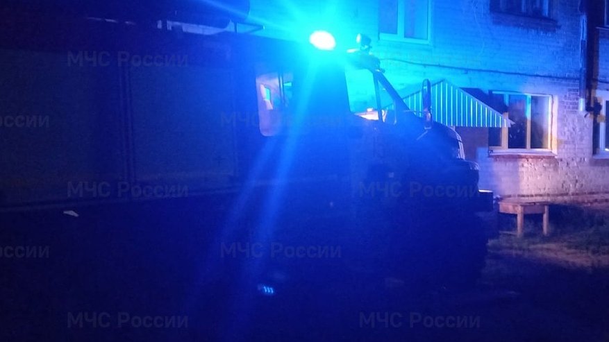 Главная картинка новости: Во Муроме при пожаре в многоквартирном доме спасены двое детей