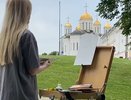 В центре Владимира прошёл конкурс рисунков православной архитектуры