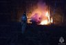 Миниатюра новости: В Меленковском районе автомобиль загорелся после съезда в кювет