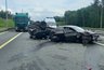 Миниатюра новости: В Судогодском районе на трассе в серьёзном ДТП столкнулись два автомобиля