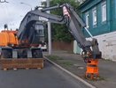 Во Владимире испытали установку для быстрого удаления пней