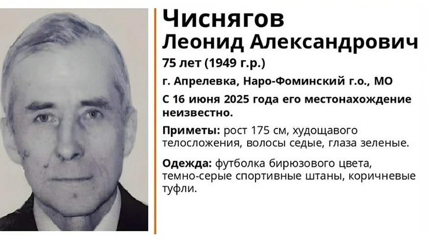 Главная картинка новости: Во Владимирской области ищут 75-летнего мужчину из Подмосковья с потерей памяти