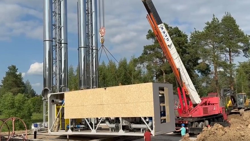 Главная картинка новости: В Кольчугине начали устанавливать модули новой котельной в микрорайоне Аэродром