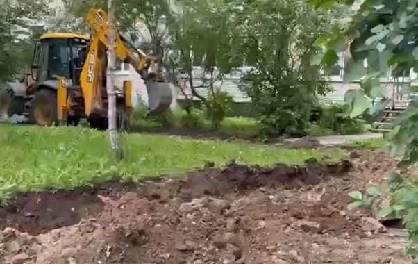 Во Владимире начали благоустройство двора у дома №2 на Суздальском проспекте