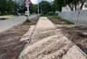 Миниатюра новости: В Гусь-Хрустальном начали обустраивать тротуары на Транспортной и Окружной улицах