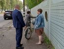 В Коврове неизвестные повредили баннер на улице Октябрьской