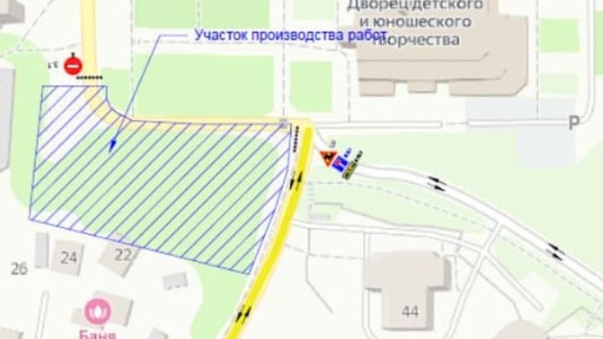 Главная картинка новости: Во Владимире на месяц ограничат движение в районе улицы Пушкарской