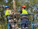 Во Владимире на улице Герцена перенесли мешавший водителям фонарный столб
