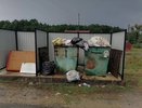Контейнерные площадки в Малышевском сельском поселении завалены мусором