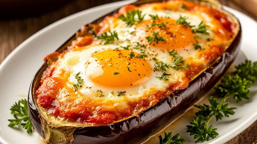 Главная картинка новости: Запекаем баклажаны с сыром и яйцом: как приготовить идеальный ужин меньше чем за час