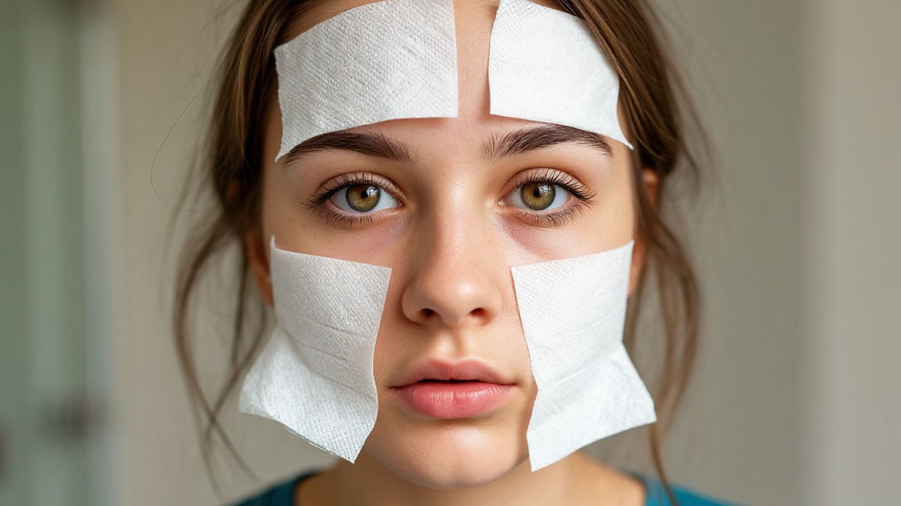Главная картинка новости: Вот почему первые красавицы клеят туалетную бумагу на лицо: странная, но эффективная процедура для кожи