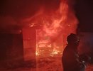 В посёлке Балакирево Александровского района сгорел гараж вместе с автомобилем