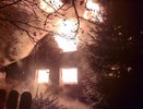 В Александровском районе ночью сгорел частный дом в деревне Ведёво