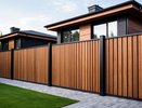 Современные заборы для участка: необрезная доска, «лесенка» и плетёнка — простые, но элегантные решения