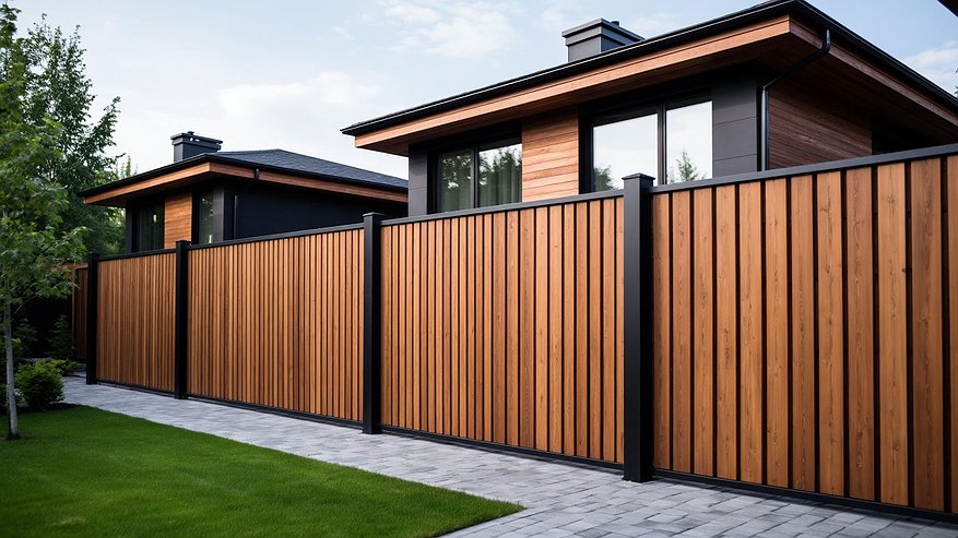 Главная картинка новости: Современные заборы для участка: необрезная доска, «лесенка» и плетёнка — простые, но элегантные решения