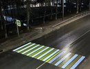 На дорогах Владимирской области появились 20 новых проекционных пешеходных переходов