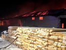 В Гусь Хрустальном округе пожарные остановили крупное возгорание на территории пилорамы