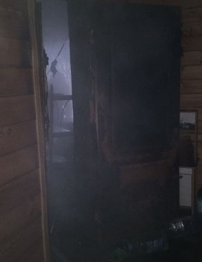 В Александровском районе загорелся дачный дом