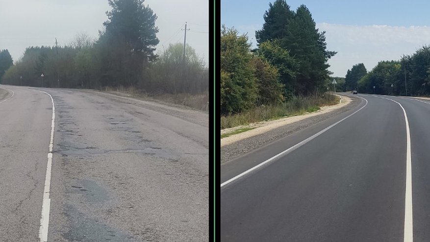 Главная картинка новости: Более 20 километров опорных дорог отремонтировали во Владимирской области за 2025 год