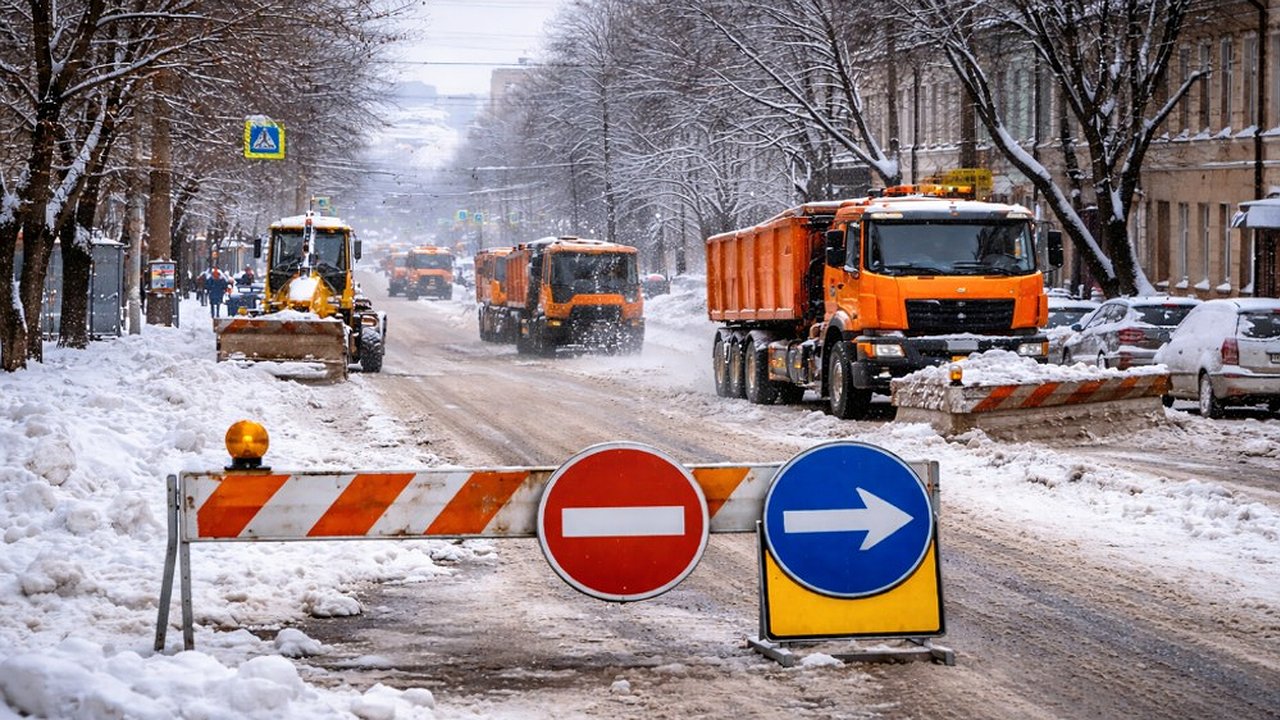 Главная картинка новости: Во Владимире на Стрелецкой временно перекроют движение из-за уборки снега