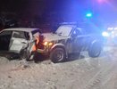 В Киржаче столкнулись два автомобиля, пострадал один человек